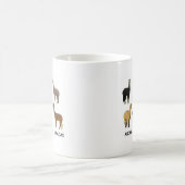 Frag mir über meine Alpakas Kaffeetasse (Mittel)