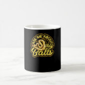Frag mir über meine Balls - Funny Ball Python Snak Kaffeetasse (Mittel)