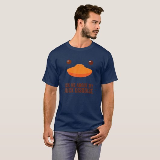 Frag mir über meine Duckdecke Funny Junting Quack T-Shirt (Vorne ganz)