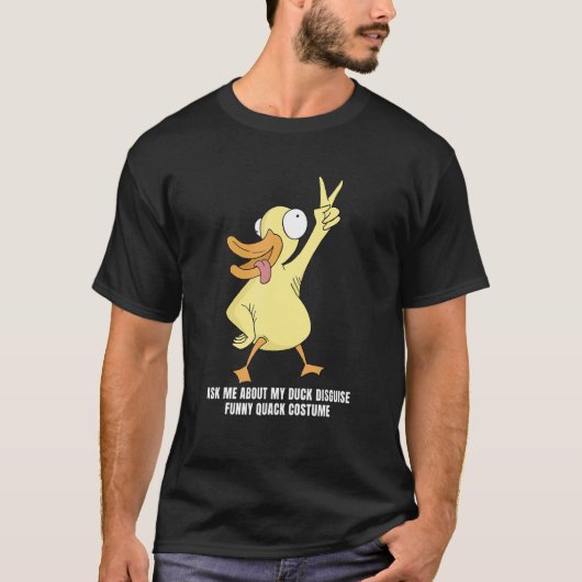 Frag mir über meine Duckdecke Rubber Duck T-Shirt (Vorderseite)
