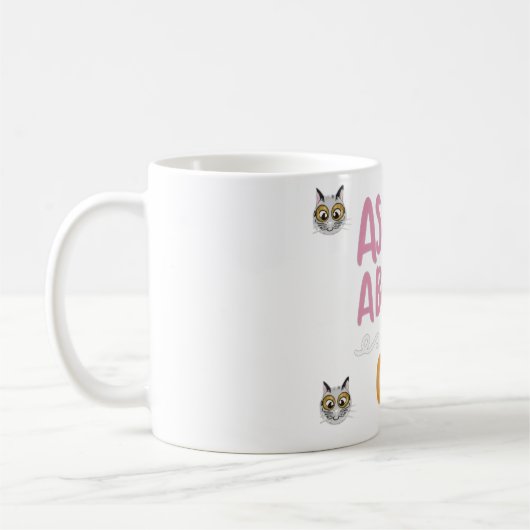 Frag mir über meine Katze Kaffeetasse (Links)