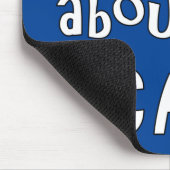 Frag mir über meine Katze Mousepad (Ecke)