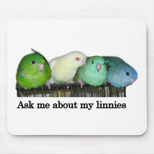 Frag mir über meine Linnien Mousepad (Vorne)