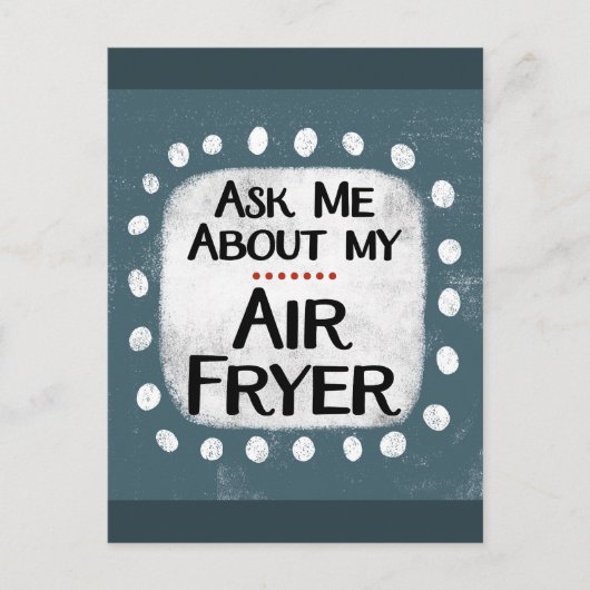 Frag mir über meine Luftfusskarte Postkarte (Vorderseite)