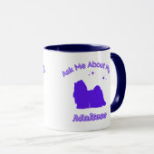 Frag mir über meine maltesische Tasse (VorderseiteRechts)