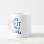 Frag mir über meine Vater-Witze Kaffeetasse (Vorderseite Links)