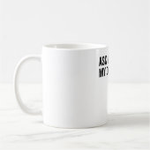 Frag mir über meine Vater-Witze Kaffeetasse (Links)