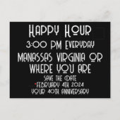 Frag mir über meinen Cadaver Clown Einladungspostkarte (Rückseite)