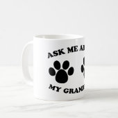 Frag mir über meinen Großhund Kaffeetasse (Vorderseite Links)