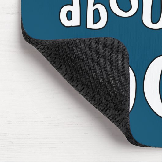 Frag mir über meinen Hund Mousepad (Ecke)