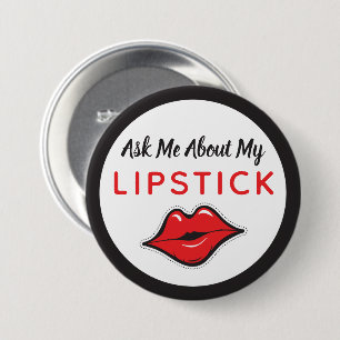 Frag mir über meinen Lipstick-Distributor Red Kiss Button