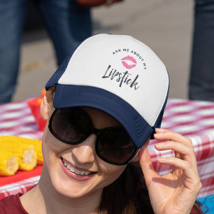 Frag mir über meinen Lipstick Lip Product Distri Truckerkappe