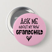 Frag mir über meinen neuen Entenchild Pink Button (Vorne & Hinten)