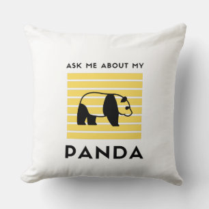 Frag mir über meinen Panda Kissen