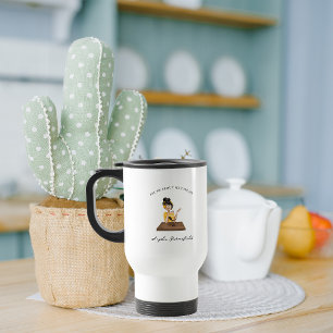 Frag mir über meinen Podcast   Monogramm Podcaster Reisebecher