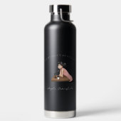 Frag mir über meinen Podcast | Monogramm Podcaster Trinkflasche (links)