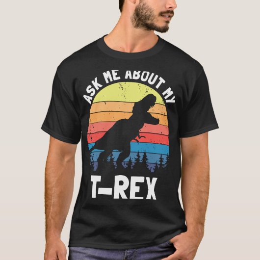Frag mir über meinen Rex T-Shirt (Vorderseite)