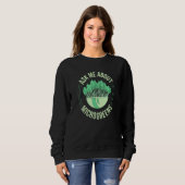 Frag mir über Microgreens Garening für Microgreen Sweatshirt (Vorne ganz)