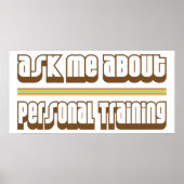 Frag mir über Personal Training Poster (Vorne)