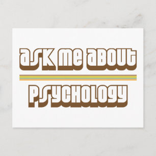 Frag mir über Psychologie Postkarte