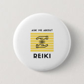 Frag mir über Reiki Button (Vorderseite)