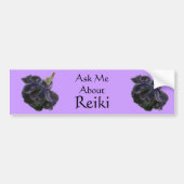 Frag mir über Reiki Rose Autoaufkleber (Vorne)