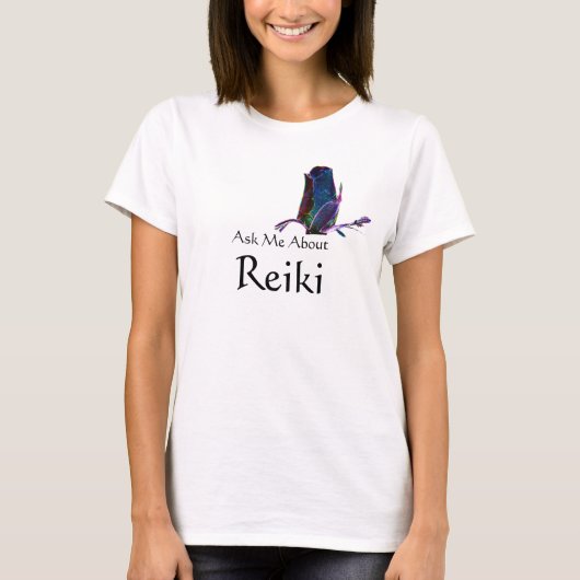 Frag mir über Reiki T-Shirt (Vorderseite)