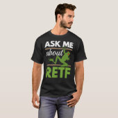 Frag mir über RETF Red Mit Augen Tree Toad Amphibi T-Shirt (Vorne ganz)