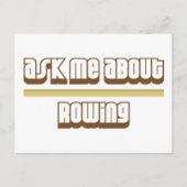 Frag mir über Rudern Postkarte (Vorderseite)