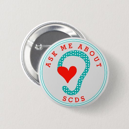 Frag mir über SCDS (Red Text and Aqua) Button (Vorne & Hinten)