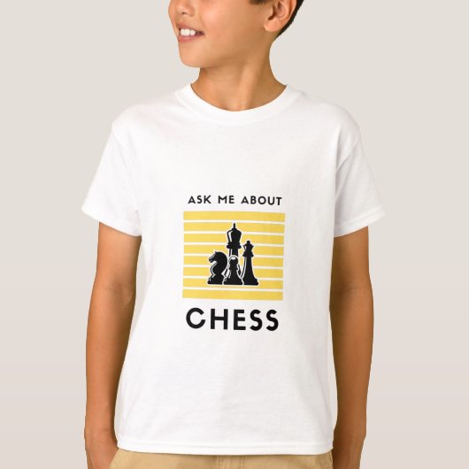 Frag mir über Schach T-Shirt (Vorderseite)