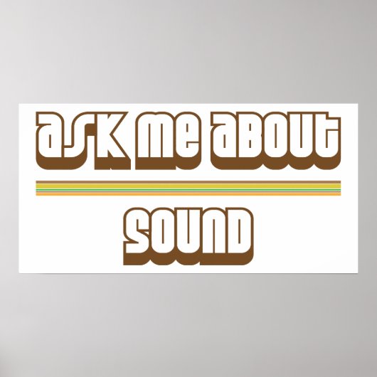 Frag mir über Sound Poster (Vorne)