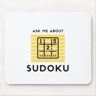 Frag mir über Sudoku Mousepad