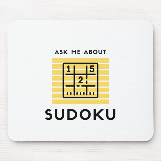 Frag mir über Sudoku Mousepad (Vorne)