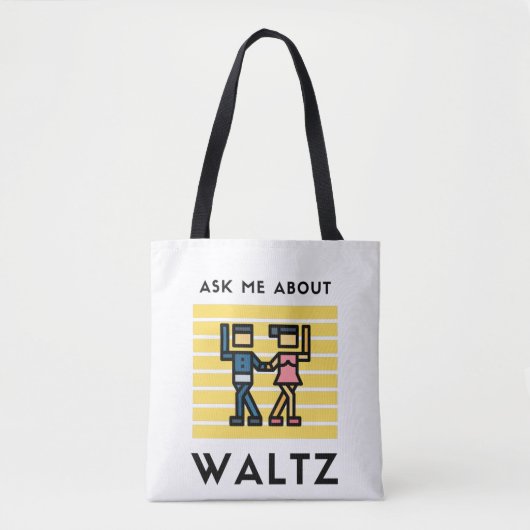 Frag mir über Walzer Tasche (Vorderseite)