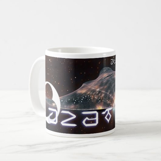 Frag mir über Zdetl Kaffeetasse (Vorderseite Links)