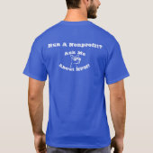 Frag mir vom NPM! Blue T - Shirt (Rückseite)