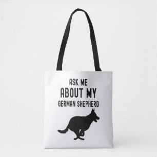 Frag mir von meinem deutschen Schäferhund Tasche