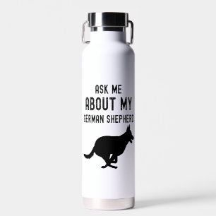 Frag mir von meinem deutschen Schäferhund Trinkflasche