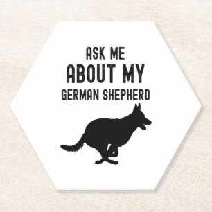 Frag mir von meinem deutschen Schäferhund Untersetzer