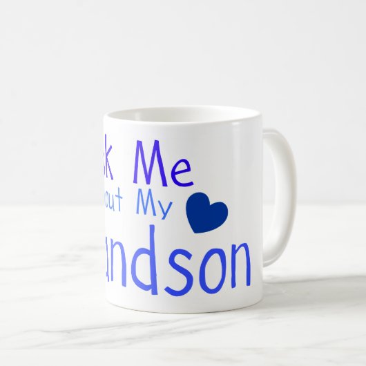 Frag mir von meinem Enkel! Kaffeetasse (VorderseiteRechts)