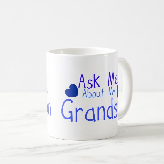 Frag mir von meinem Enkel! Kaffeetasse (VorderseiteRechts)