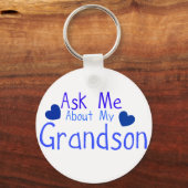 Frag mir von meinem Enkel! Schlüsselanhänger (Rückseite)