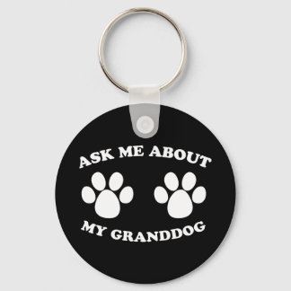 Frag mir von meinem Großhund (dunkel) Schlüsselanhänger