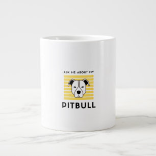 Frag mir von meinem Pitbulle-Hund Jumbo-Tasse