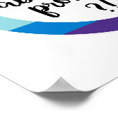 Frag mir von meinem Pronoun? Poster (Ecke)