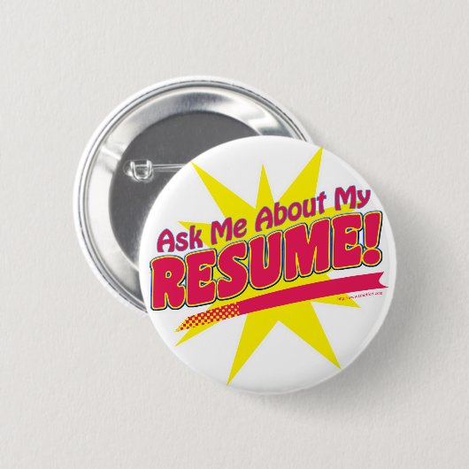Frag mir von meinem Resume! Button (Vorne & Hinten)