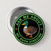 Frag mir von meiner Entendecke Button (Vorne & Hinten)
