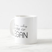 Frag mir, warum ich Vegan bin Kaffeetasse (Vorderseite Links)