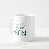 Frag mir, warum ich Vegan bin Kaffeetasse (Vorderseite Links)